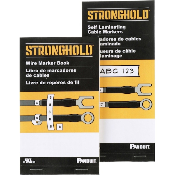 Blank Self-Laminating Cable Marker Book